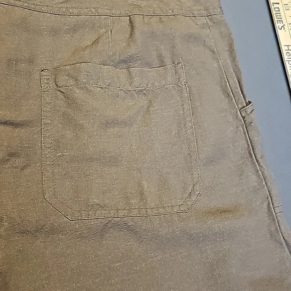 Coldwater Creek Linen Blend Capris, Natural Fit Sz 12 Like New - Picture 6 of 11
